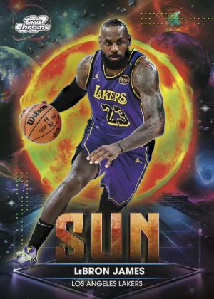 2025-26 Topps Cosmic Chrome Basketball Planetary Pursuit Sun LeBron James MOCK UP 2025-26 Topps Cosmic Chrome Basketball Planetary Pursuit Sun LeBron James MOCK UP