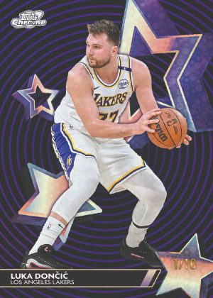 2025-26 Topps Cosmic Chrome Basketball StarFractor Black Luka Doncic MOCK UP 2025-26 Topps Cosmic Chrome Basketball StarFractor Black Luka Doncic MOCK UP