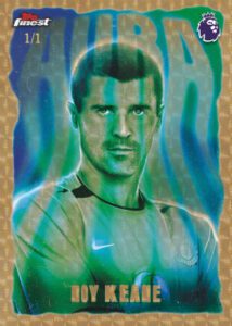 2025-26 Topps Finest Premier League Soccer Aura SuperFractor Roy Keane MOCK UP