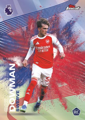 2025-26 Topps Finest Premier League Soccer Swerve Fusion Variation Max Dowman MOCK UP