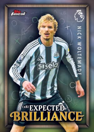2025-26 Topps Finest Premier League Soccer xB Expected Brilliance Nick Woltemade MOCK UP