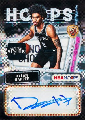 2025-26 Topps NBA Hoops Hoops Rookie First Signs Dylan Harper MOCK UP
