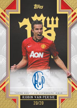 2025-26 Topps Palatial Manchester United Palatial Devil Auto Rose Gold Van Persie MOCK UP