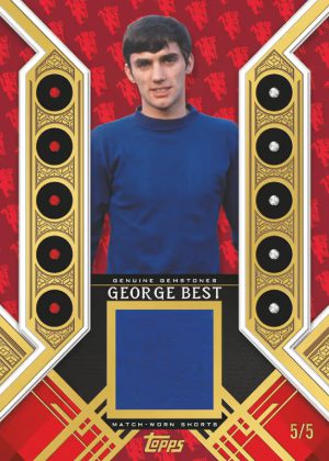 2025-26 Topps Palatial Manchester United Palatial Georgian Prince Relic Red Devil George Best MOCK UP