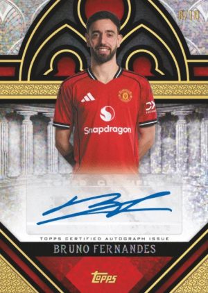2025-26 Topps Palatial Manchester United Palatial Pose Auto Bruno Fernandes MOCK UP