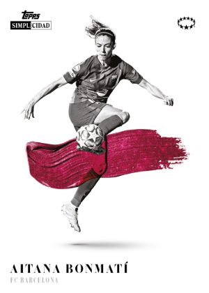 2025-26 Topps Simplicidad UEFA Base Artista Aitana Bonmati MOCK UP