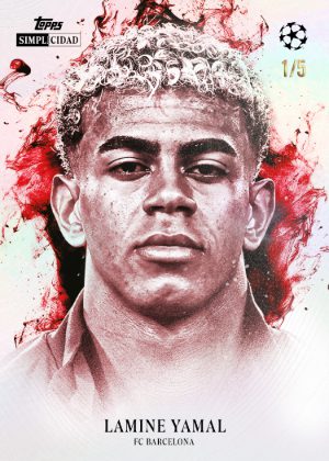 2025-26 Topps Simplicidad UEFA Base Retrato Red Lamine Yamal MOCK UP