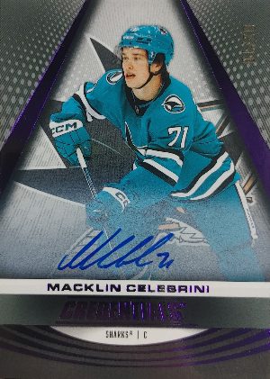 2025-26 Upper Deck Credentials Hockey Base Auto Macklin Celebrini