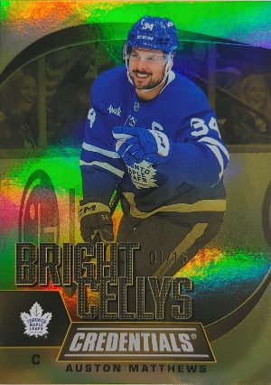 2025-26 Upper Deck Credentials Hockey Bright Cellys Auston Matthews