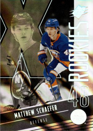 2025-26 Upper Deck SPx Hockey Base Rookies Gold Spectrum Matthew Schaefer