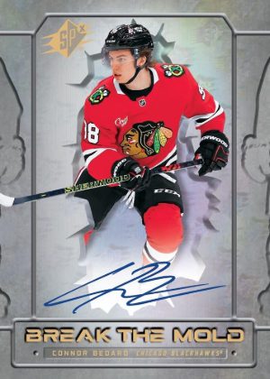 2025-26 Upper Deck SPx Hockey Break The Mold Auto Connor Bedard MOCK UP