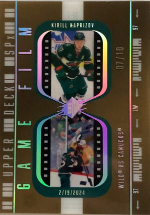2025-26 Upper Deck SPx Hockey Game Film Kiril Kaprizov