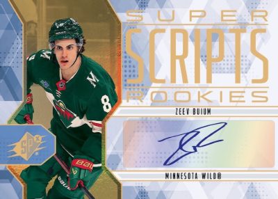 2025-26 Upper Deck SPx Hockey SuperScripts Rookies Zeev Buium MOCK UP