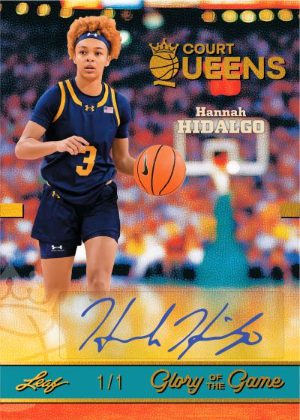 2025 Leaf Glory of the Game Basketball Court Queens Auto Hannah Hidalgo MOCK UP