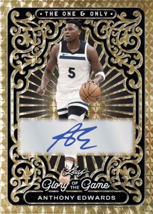 2025 Leaf Glory of the Game Basketball The One and Only Auto Anthony Edwards MOCK UP
