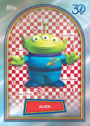 2025 Topps 30 Years of Toy Story Base Pizza Planet Variation Alien MOCK UP