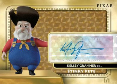 2025 Topps 30 Years of Toy Story Golden Toys Shadowbox Auto Kelsey Grammer as Stinky Pete MOCK UP