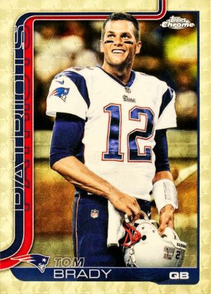 2025 Topps Chrome Football Base Image Variations SuperFractor Tom Brady MOCK UP