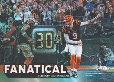 2025 Topps Chrome Football Fanatical Joe Burrow MOCK UP