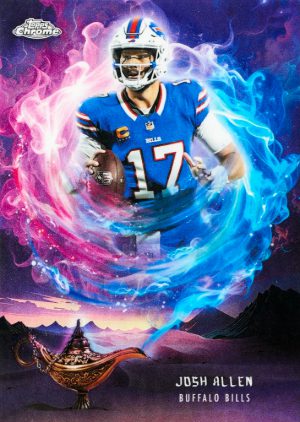 2025 Topps Chrome Football Game Genies Josh Allen MOCK UP