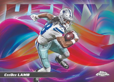 2025 Topps Chrome Football Helix CeeDee Lamb MOCK UP