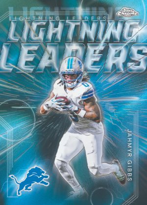 2025 Topps Chrome Football Lightning Legends Jahmyr Gibbs MOCK UP