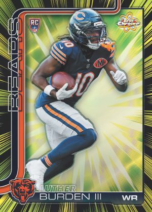 2025 Topps Chrome Football Radiating Rookies Luther Burden III MOCK UP