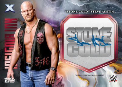 2025 Topps Exalted WWE Insignia Ink Stone Cold Steve Austin MOCK UP