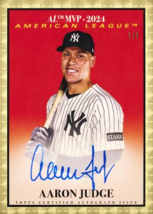 2025 Topps Transcendent Baseball 1961 Topps MVP SuperFractor Autographs Aaron Judge MOCK UP 2025 Topps Transcendent Baseball 1961 Topps MVP SuperFractor Autographs Aaron Judge MOCK UP