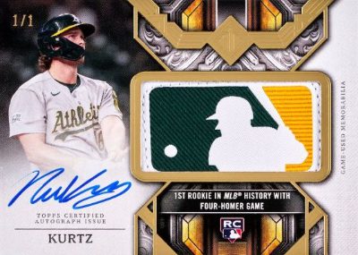 2025 Topps Transcendent Baseball MLB Logo Patch Auto Nick Kurtz MOCK UP 2025 Topps Transcendent Baseball MLB Logo Patch Auto Nick Kurtz MOCK UP