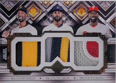 2025 Topps Transcendent Baseball Transcendent Collection Triple Patches Andrew McCutchen 2025 Topps Transcendent Baseball Transcendent Collection Triple Patches Andrew McCutchen