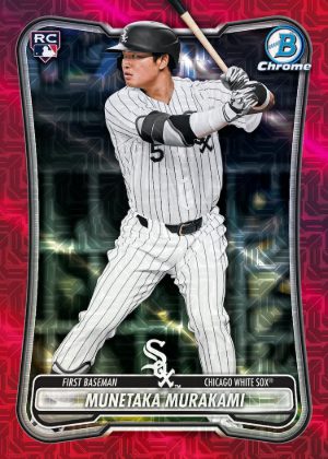 2026 Bowman Baseball Base Mega Chrome Mojo Red Munetaka Murakami MOCK UP