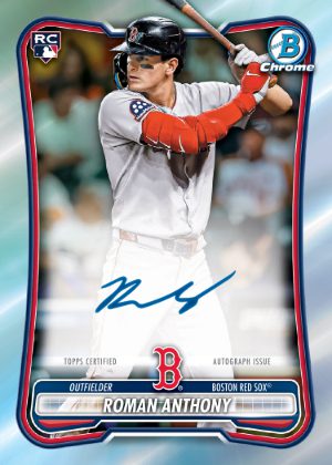 2026 Bowman Baseball Chrome Rookie Auto Roman Anthony MOCK UP