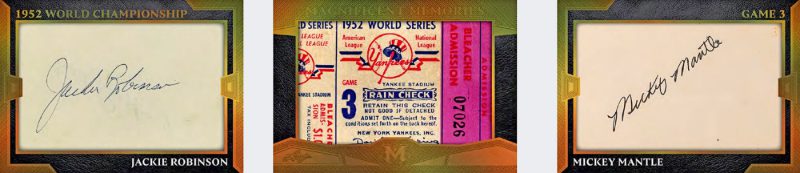 2026 Leaf Magnificence Multi-Sport Memories 2 Jackie Robinson, Mickey Mantle MOCK UP