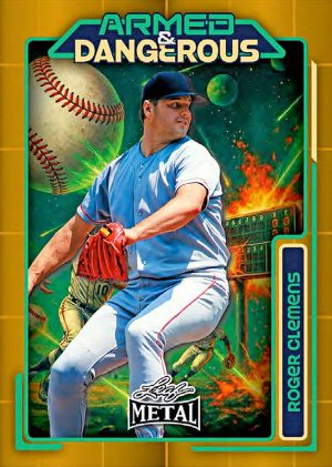 2026 Leaf Metal Baseball Armed and Dangerous Space Roger Clemens MOCK UP