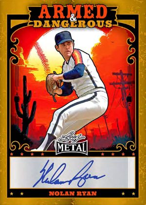 2026 Leaf Metal Baseball Armed and Dangerous Western Auto Nolan Ryan MOCK UP
