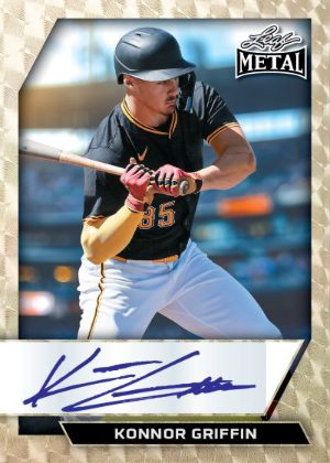 2026 Leaf Metal Baseball Base Auto Konnor Griffin MOCK UP