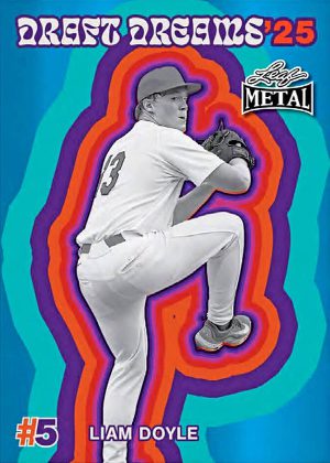 2026 Leaf Metal Baseball Draft Dreams 25 Liam Doyle MOCK UP