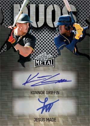 2026 Leaf Metal Baseball Metal Duos Auto Jesus Made, Konnor Griffin MOCK UP