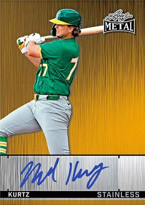 2026 Leaf Metal Baseball Stainless Auto Nick Kurtz MOCK UP
