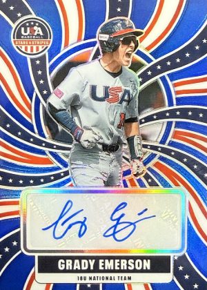 2026 Panini Stars & Stripes Prizm USA Base Prizms Signatures Grady Emerson MOCK UP 2026 Panini Stars & Stripes Prizm USA Base Prizms Signatures Grady Emerson MOCK UP