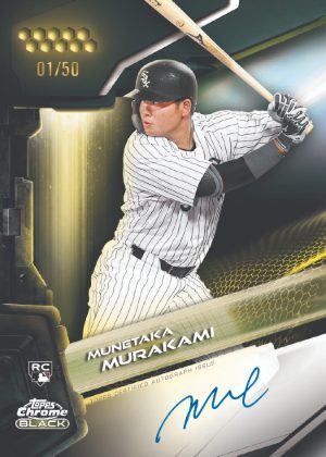 2026 Topps Chrome Black Baseball Auto Gold Refractor Munetaka Murakami MOCK UP