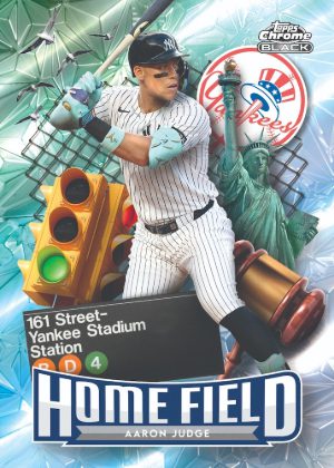2026 Topps Chrome Black Baseball Home Field Aaron Judge MOCK UP