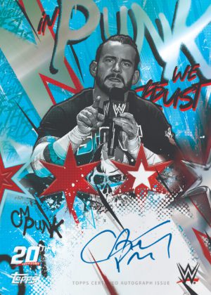 2026 Topps Chrome WWE CM Punk 20th Anniversary Auto MOCK UP 2026 Topps Chrome WWE CM Punk 20th Anniversary Auto MOCK UP