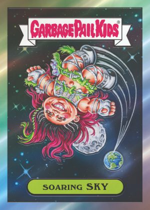 2026 Topps Chrome WWE GPK Garbage Pail Kids Soaring Sky MOCK UP 2026 Topps Chrome WWE GPK Garbage Pail Kids Soaring Sky MOCK UP