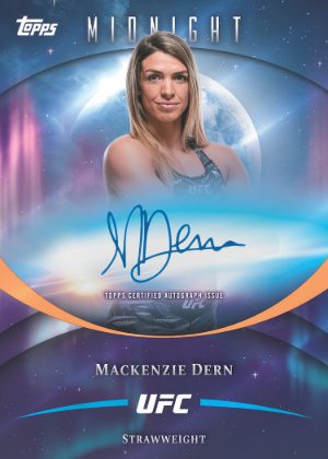 2026 Topps Midnight UFC Base Auto Mackenzie Dern MOCK UP