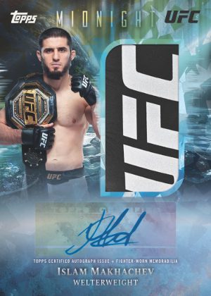 2026 Topps Midnight UFC Fight Glove Relic Auto Islam Makhachev MOCK UP