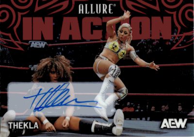 2026 Upper Deck Allure AEW Base Red Auto In Action Thekla