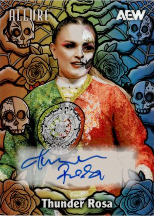2026 Upper Deck Allure AEW Color Flow Full Rainbow Auto Thunder Rose