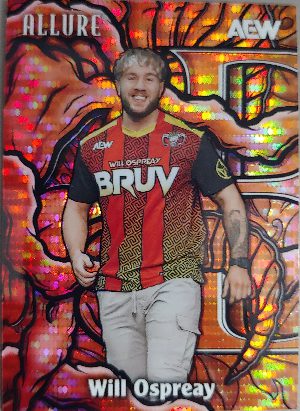 2026 Upper Deck Allure AEW Color Flow Red Orange Will Ospreay